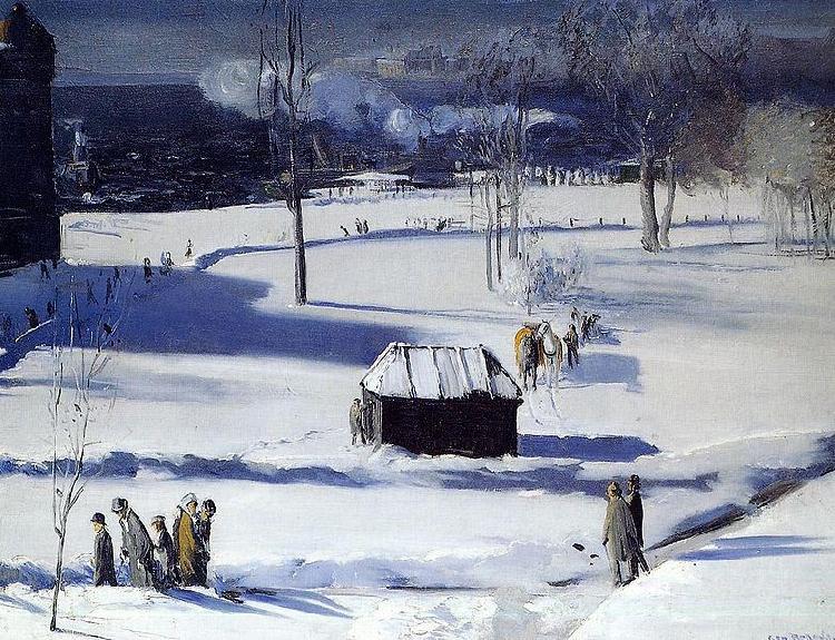 George Wesley Bellows Blue Snow the Battery oil painting picture